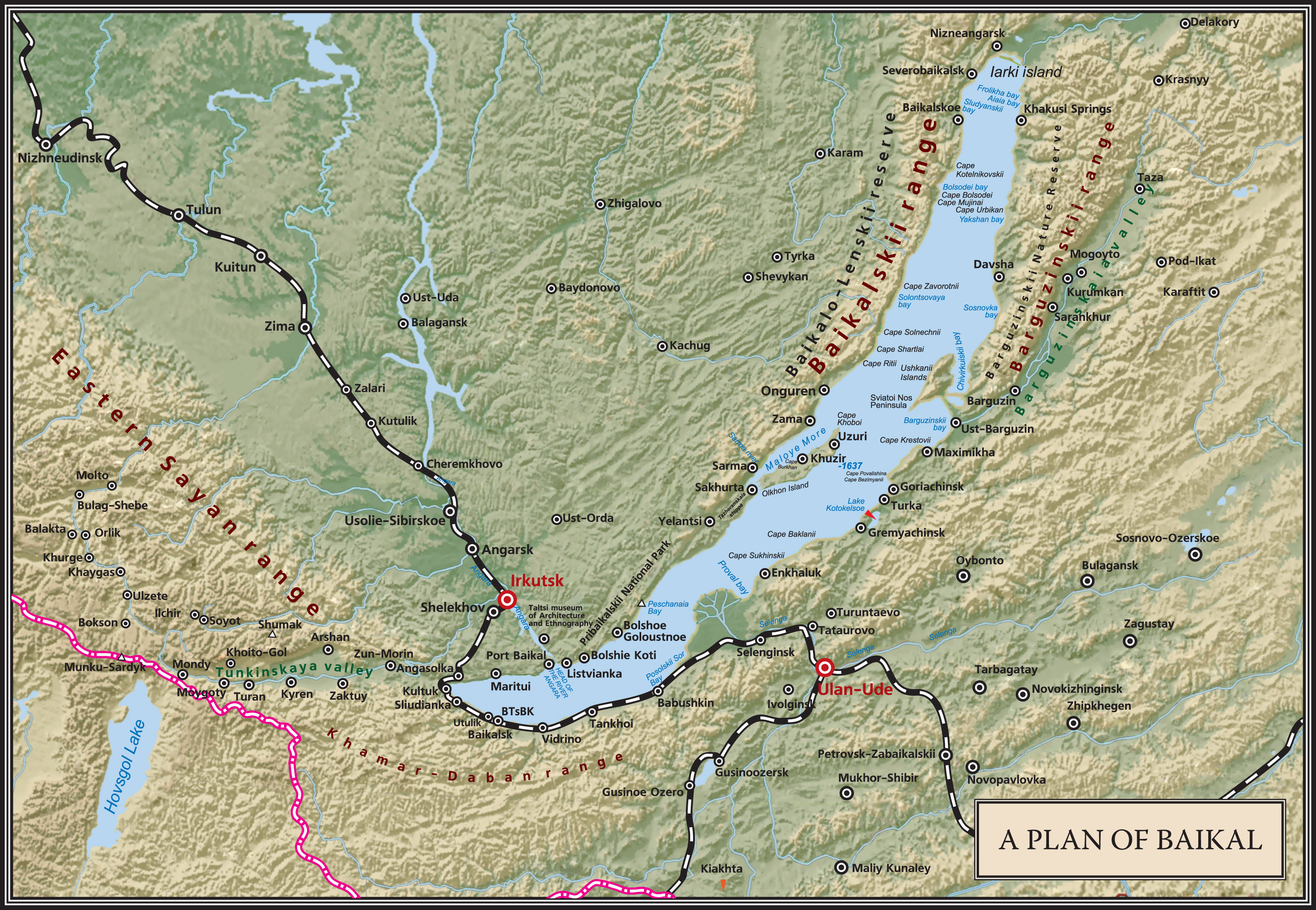 Оз Байкал на карте